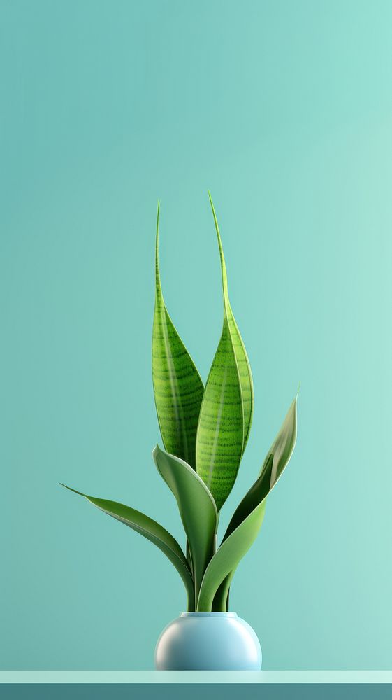  Sansevieria plant green leaf. AI generated Image by rawpixel.