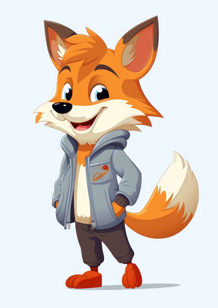 Fox cartoon animal publication. AI generated Image by rawpixel.