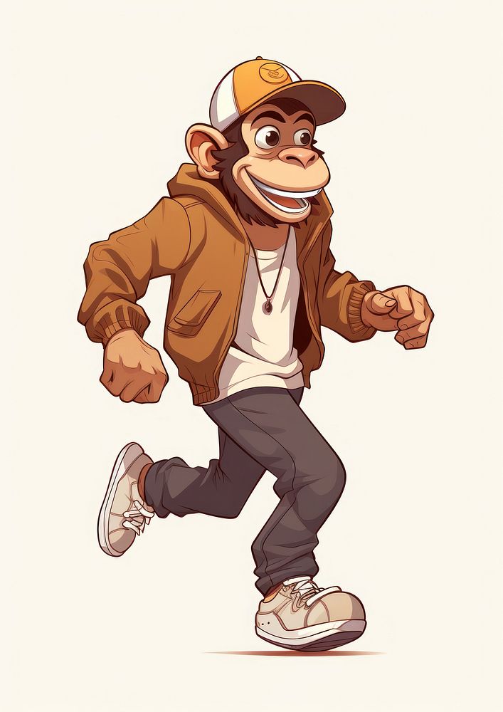 Monkey cartoon accessories accessory. AI generated Image by rawpixel.