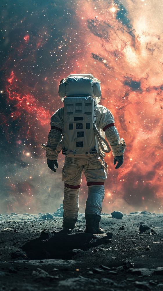  Astronaut in space astronomy universe exploration. AI generated Image by rawpixel.