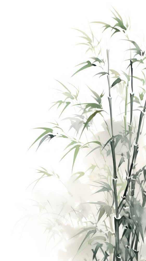 Backgrounds bamboo plant white.