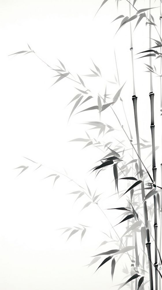 Backgrounds bamboo plant monochrome.
