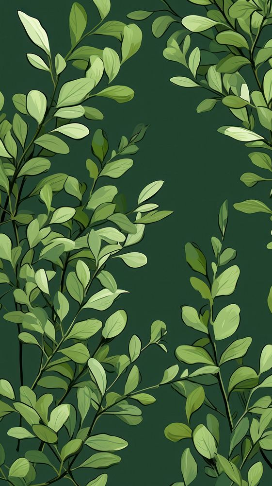  Sage green plants leaves outdoors pattern nature. AI generated Image by rawpixel.