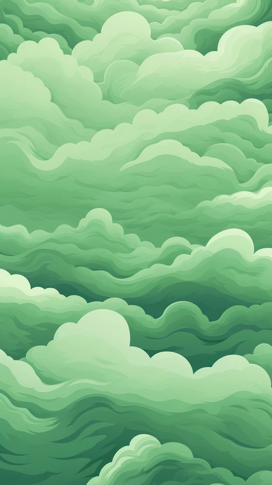  Green waves outdoors pattern nature. AI generated Image by rawpixel.