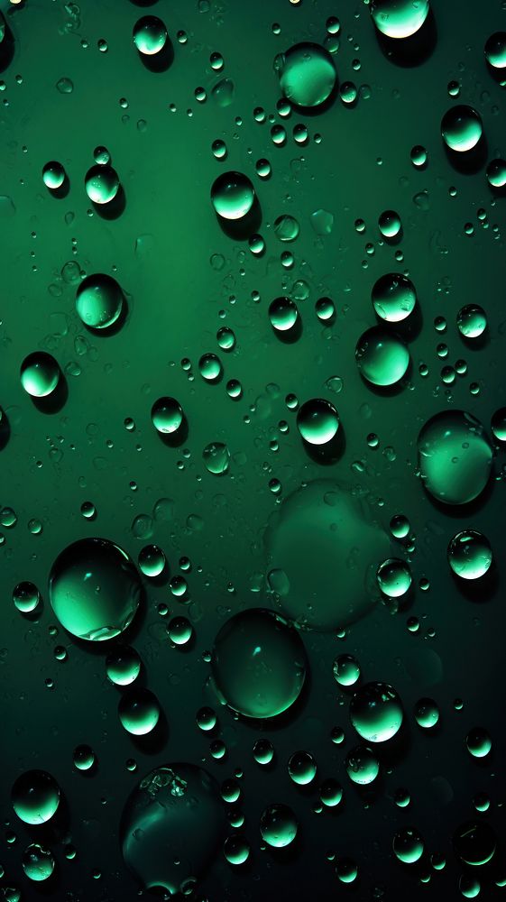  Green water drops condensation transparent backgrounds. 