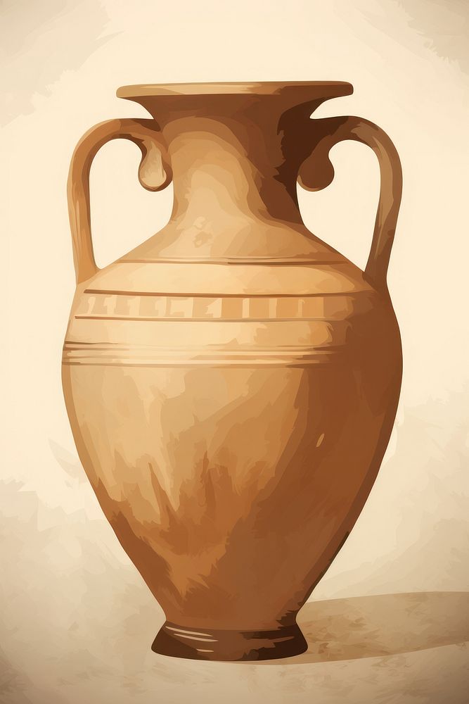 Greek amphora vase painting pottery urn.