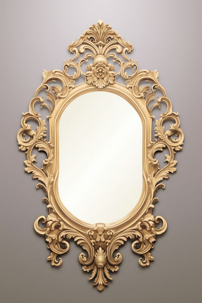 Luxury vintage mirror gold architecture photography.