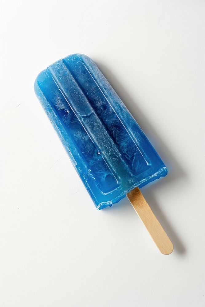 Blue popsicle food lollipop dessert.