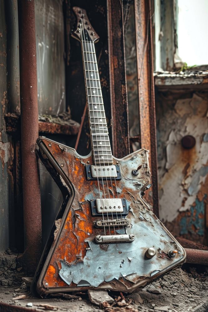 Guitar metal deterioration architecture. | Free Photo - rawpixel