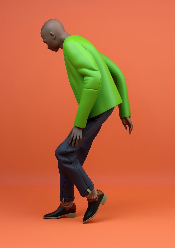 Black man with skinhead footwear adult exercising. AI generated Image by rawpixel.