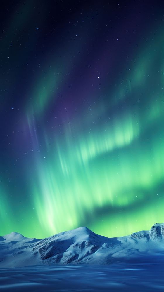  Close up aurora sky Background outdoors nature night. AI generated Image by rawpixel.