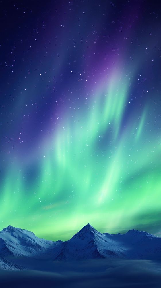  Close up aurora sky Background outdoors nature night. AI generated Image by rawpixel.