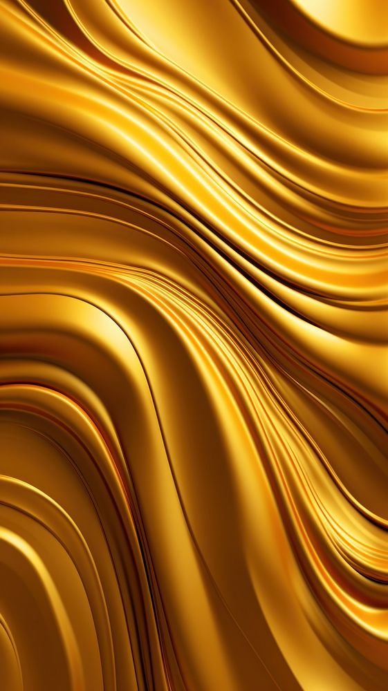  Gold Liquid Metallic Wavy Background gold backgrounds pattern. AI generated Image by rawpixel.