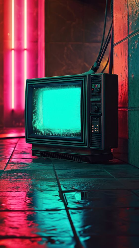  Tv screen wallpaper television architecture electronics. AI generated Image by rawpixel.