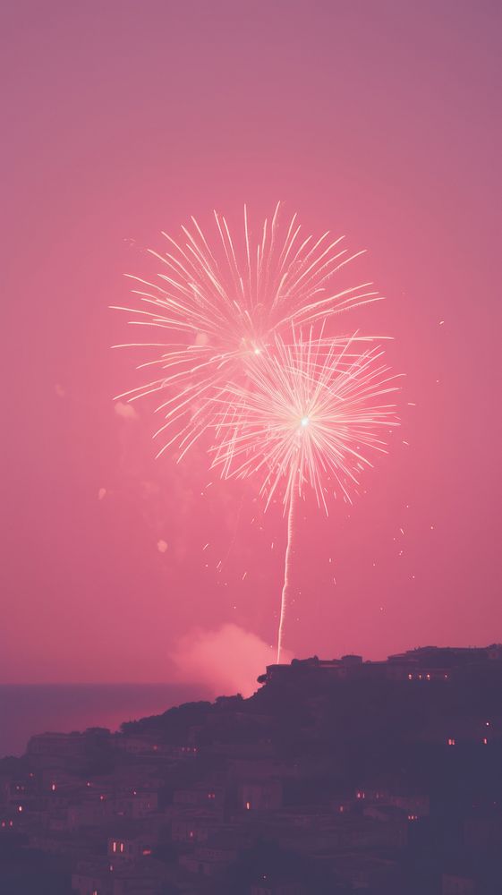 Firework fireworks outdoors nature. AI generated Image by rawpixel.
