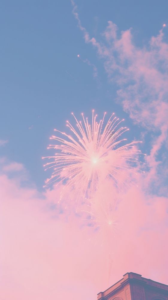 Fireworks outdoors nature cloud. AI generated Image by rawpixel.