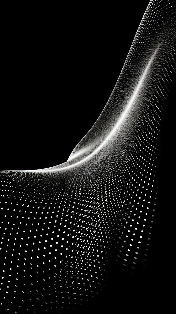  Abstract black light dotted pattern curve line. AI generated Image by rawpixel.
