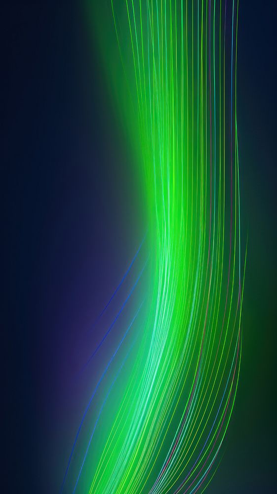  Abstract laser light graphics green wave. AI generated Image by rawpixel.