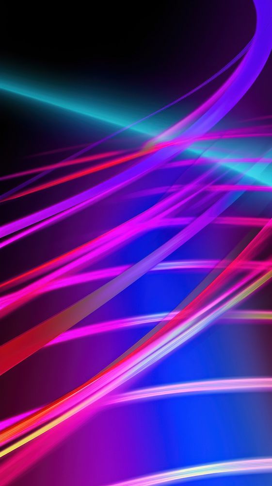  Abstract laser light graphics purple neon. AI generated Image by rawpixel.
