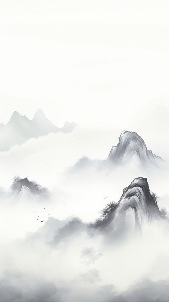Backgrounds mountain nature sketch.
