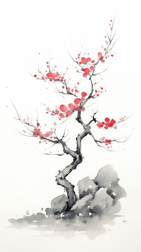 Outdoors painting blossom nature.
