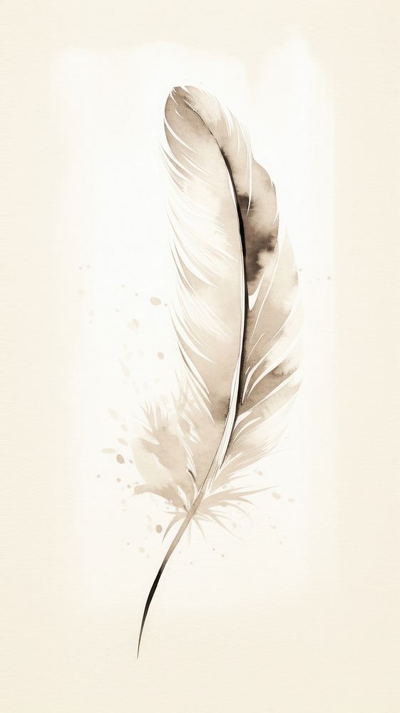 Feather white text ink.