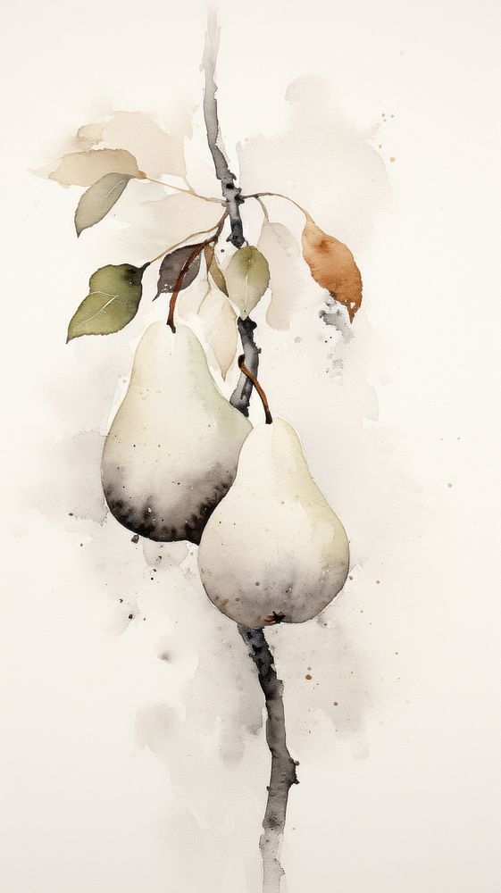 Pear painting plant food.
