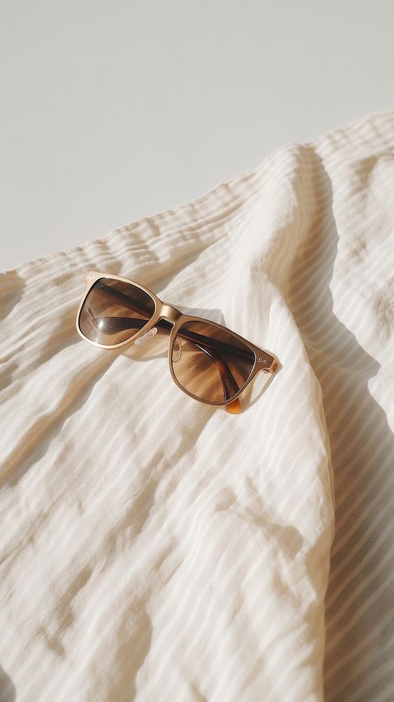 Vintage sunglasses blanket accessories accessory. AI generated Image by rawpixel.