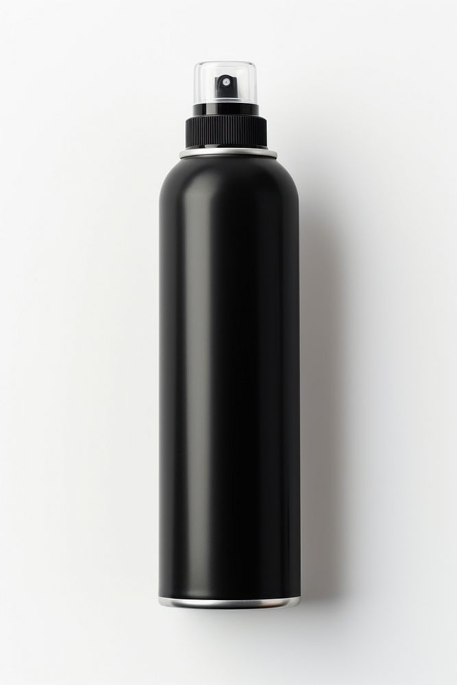 Spray paint bottle black white background. AI generated Image by rawpixel.
