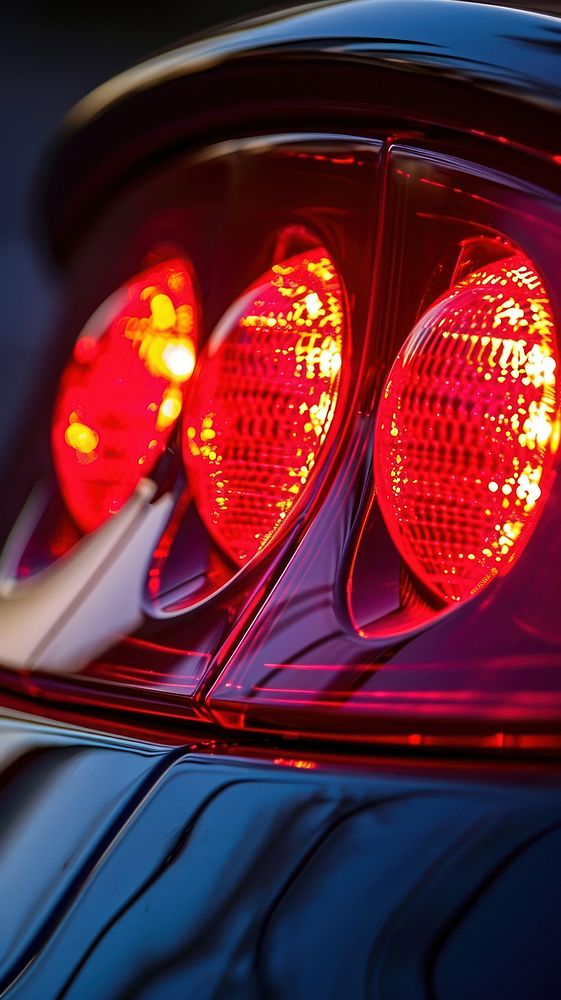 Car tail lights headlight vehicle transportation.