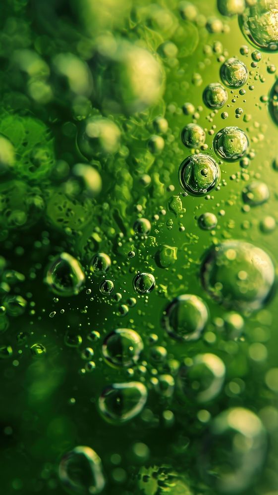 Green soda softdrink plant rain leaf.