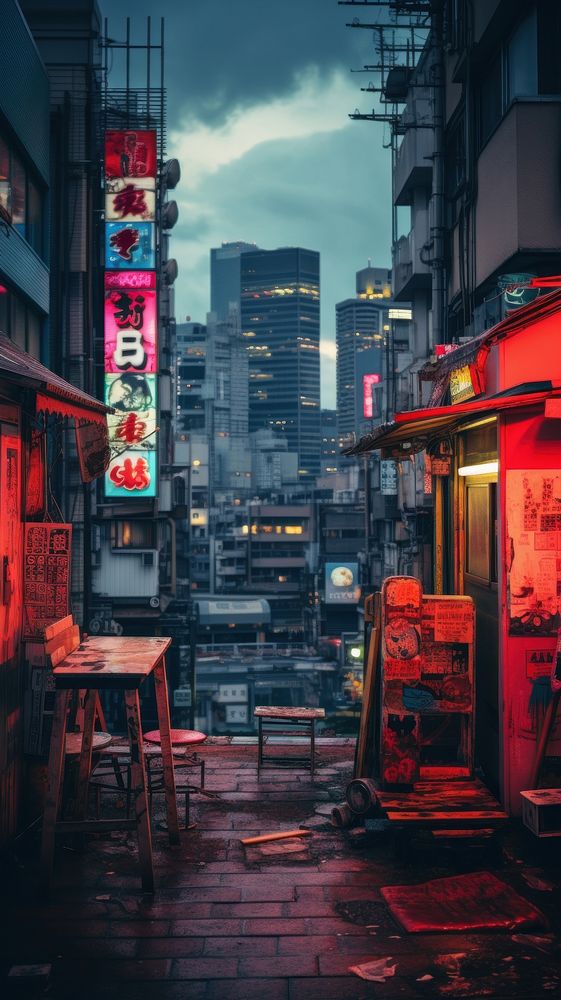 Japanese wallpaper city architecture metropolis. | Free Photo - rawpixel
