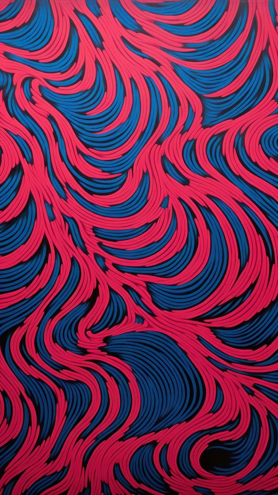  Red and blue ink on blue mat art pattern backgrounds. AI generated Image by rawpixel.