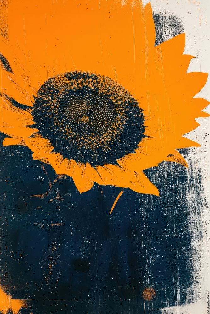 Sunflower art backgrounds nature.