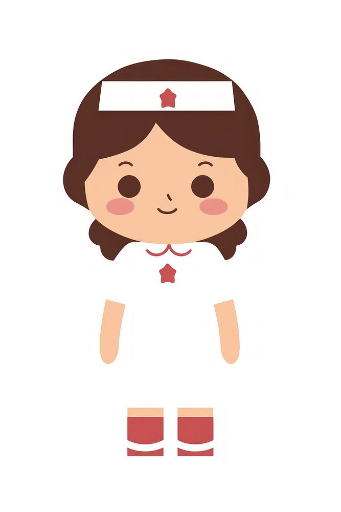 Nurse cartoon face representation.