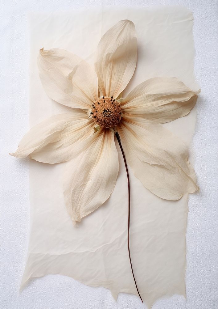 Real Pressed a flannel flower petal plant paper.