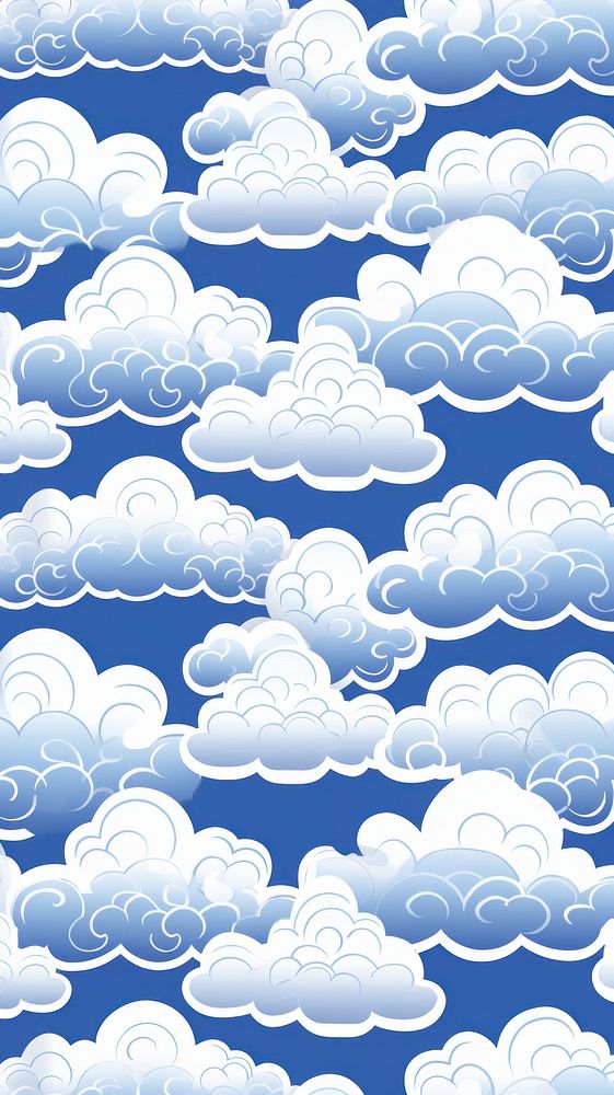 Tile pattern of cloud backgrounds outdoors white.