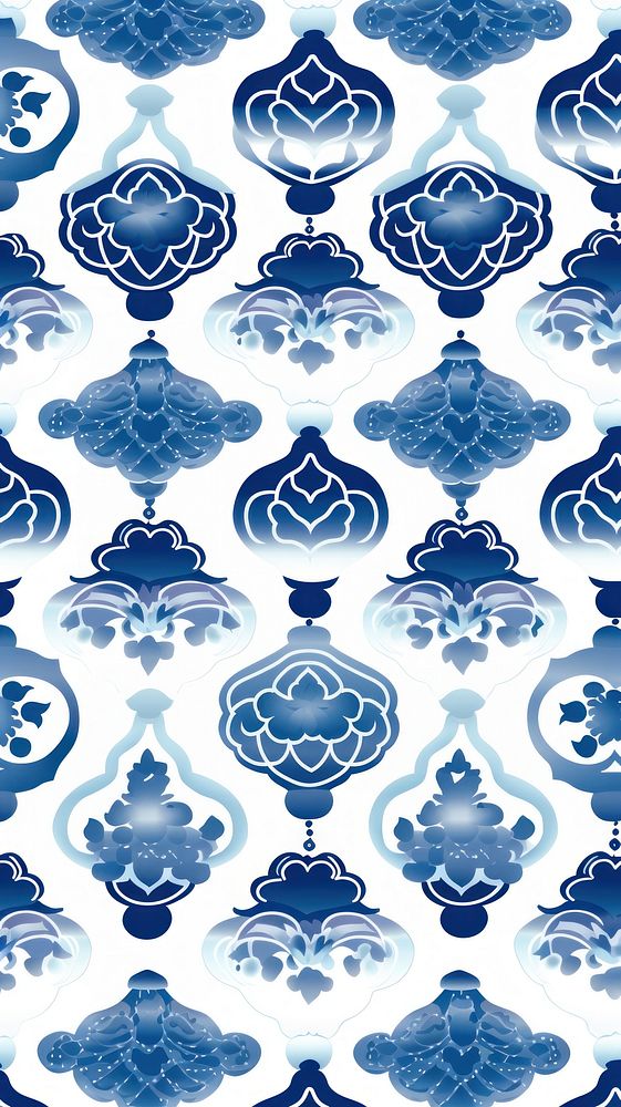Tile pattern of lantern backgrounds porcelain white.