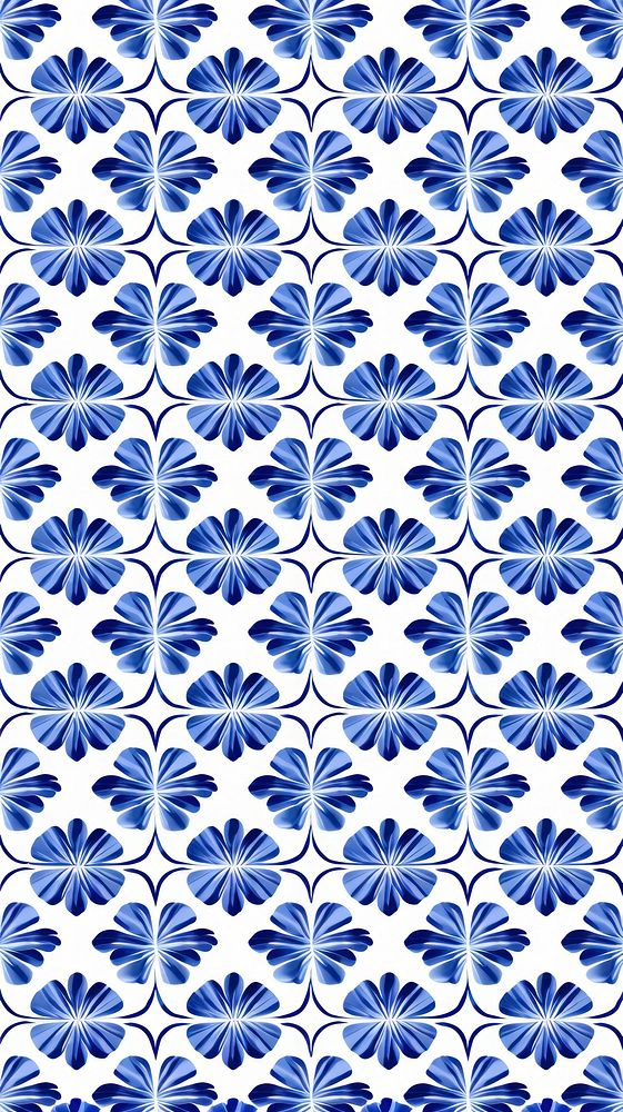 Tile pattern of leaf backgrounds white blue.