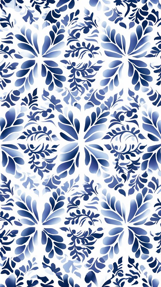 Tile pattern of leaf art backgrounds white.