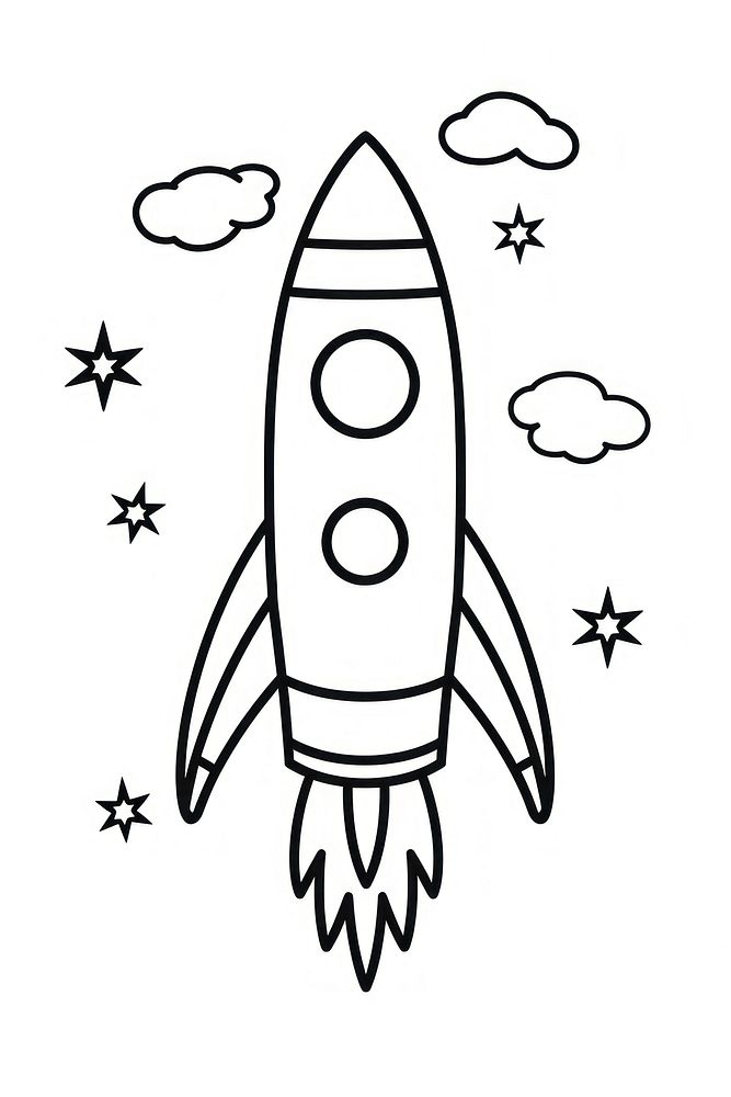 Rocket doodle invertebrate spaceplane.