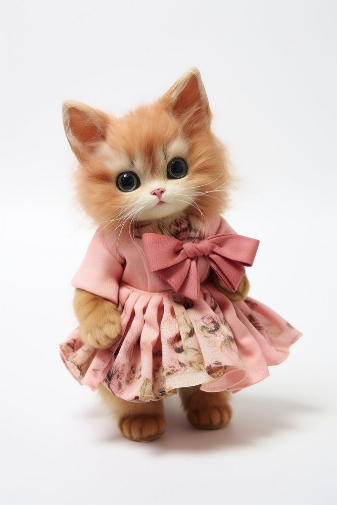 Kitten doll mammal animal dress.