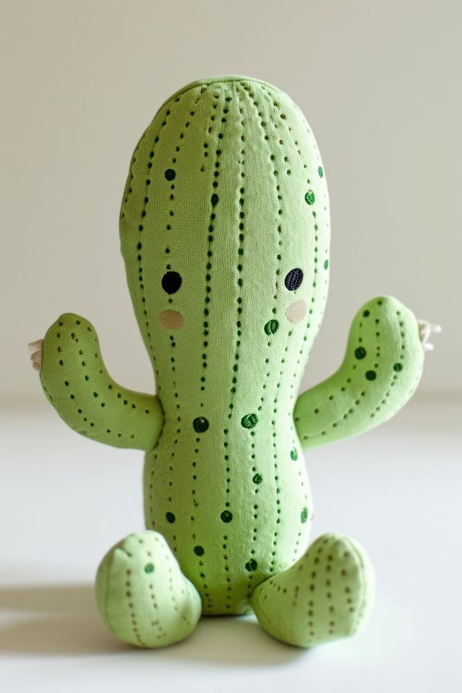 Stuffed doll cactus cute representation creativity.