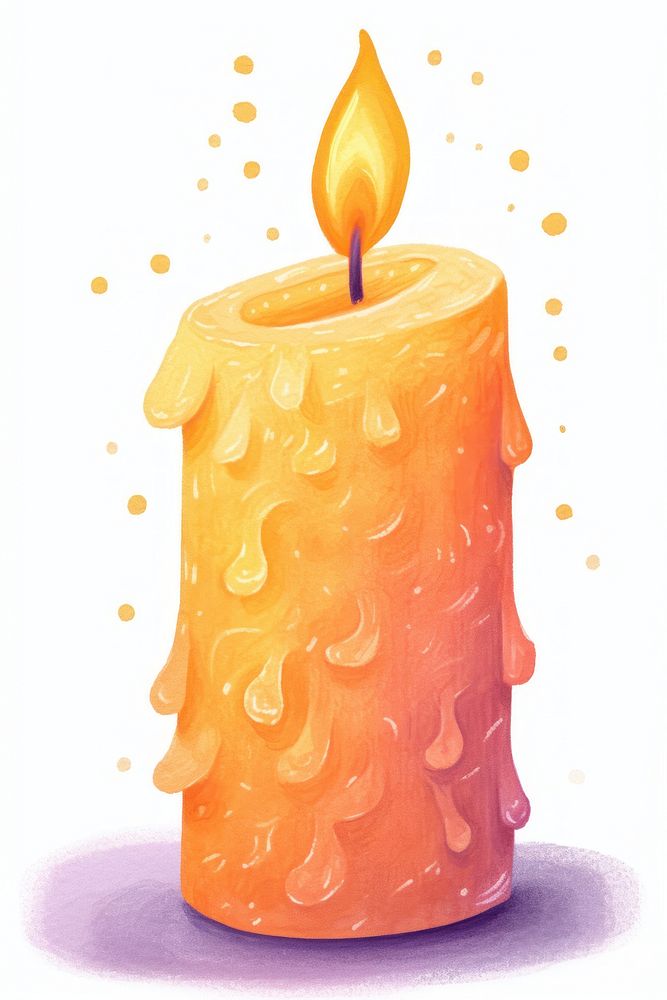 Candle candle dessert fire.