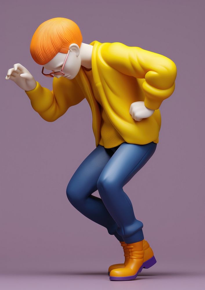 Cartoon yellow representation side view. AI generated Image by rawpixel.