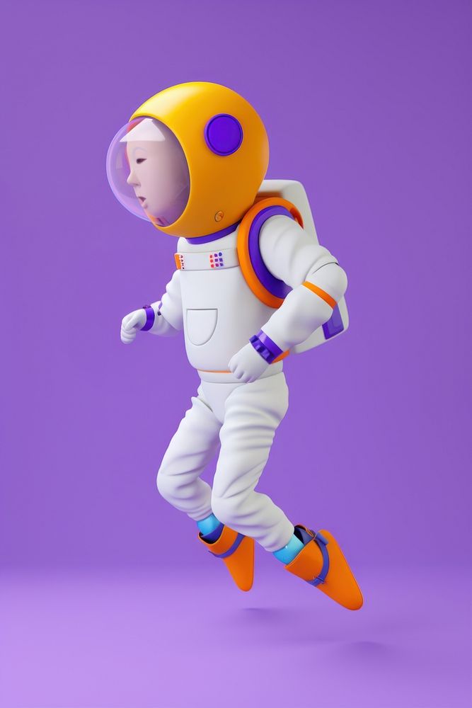 Astronaut cartoon sports clothing. AI generated Image by rawpixel.