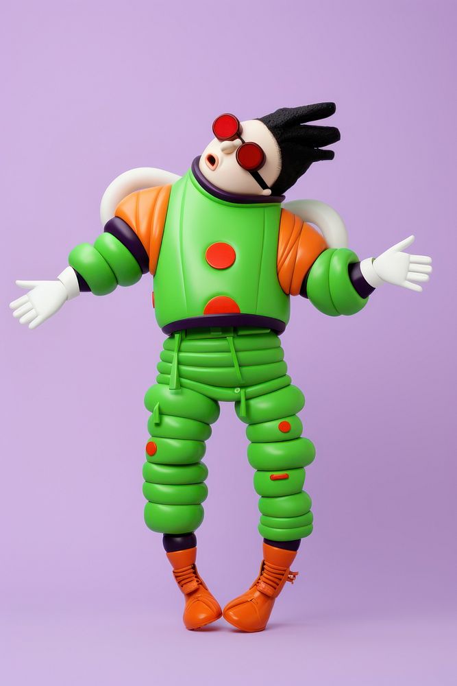 Astronaut cartoon toy costume. AI generated Image by rawpixel.
