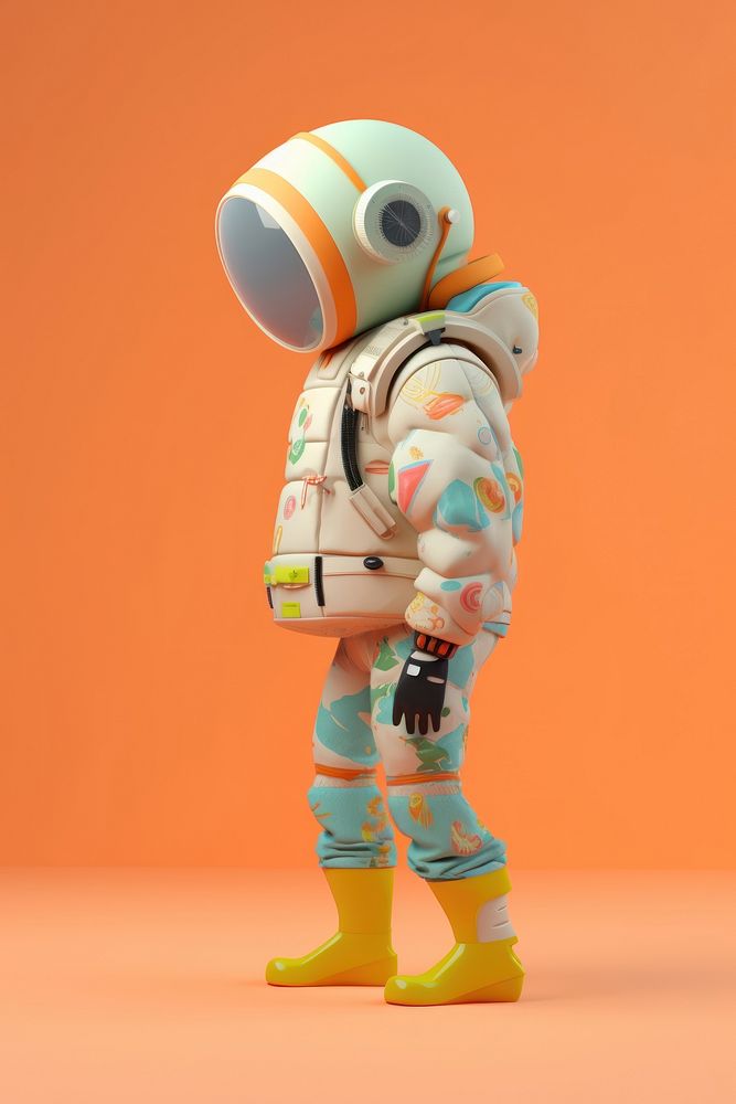 Astronaut cartoon robot protection. AI generated Image by rawpixel.