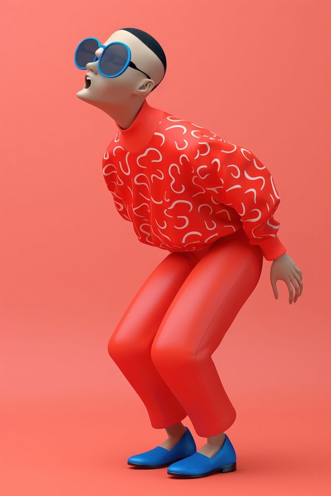 A bomb Explosion head man cartoon fashion red. AI generated Image by rawpixel.