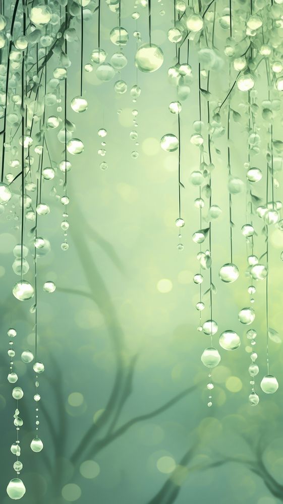  Water drops Green wallpaper green outdoors. AI generated Image by rawpixel.